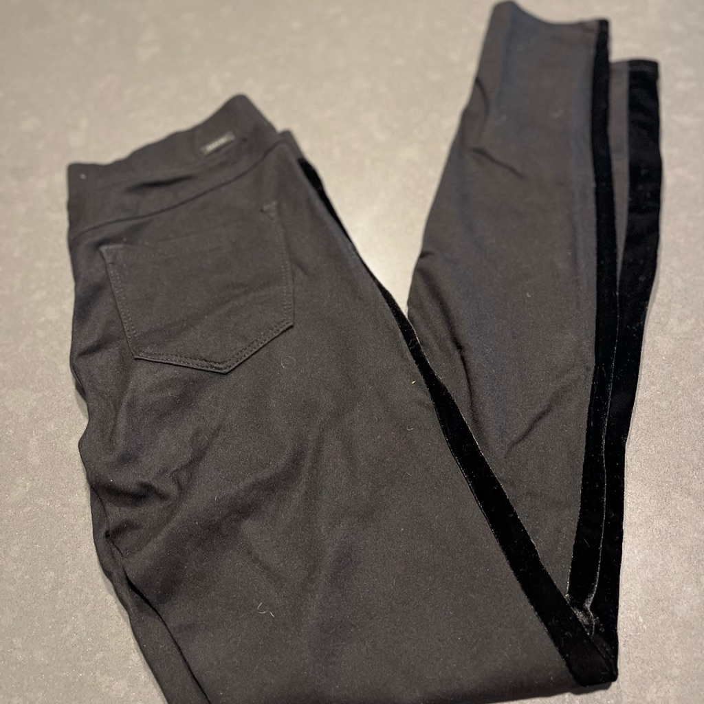 Tractr | Velvet Stripe Leggings